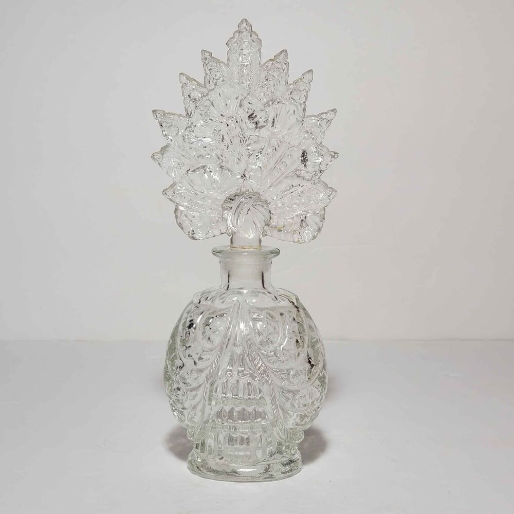 Glass Perfume Bottle with Stopper Vintage
